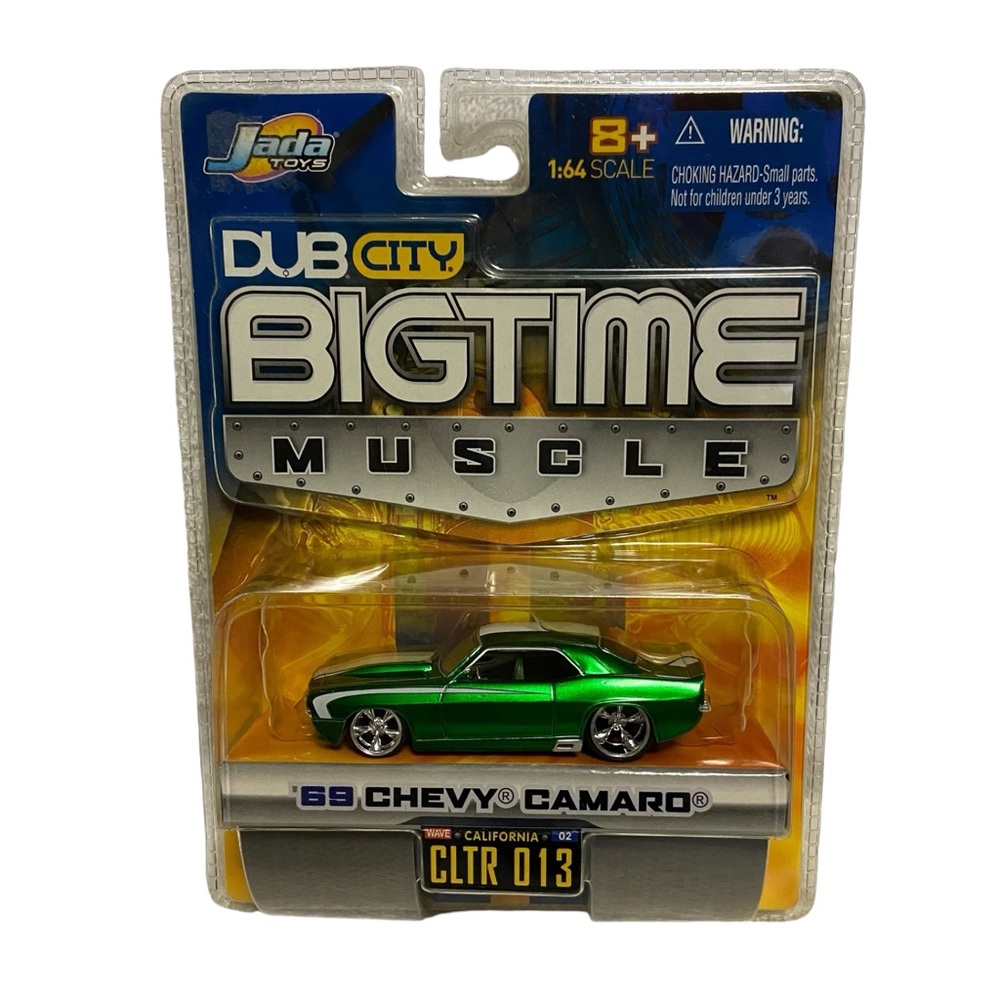 Jada Toys Dub City BigTime Muscle 69 Chevy Camaro 1:64 Metallic Green Nostalgia